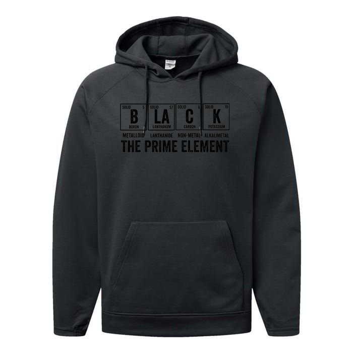 Black the Prime Element Proud Black History Month Melanin Performance Fleece Hoodie