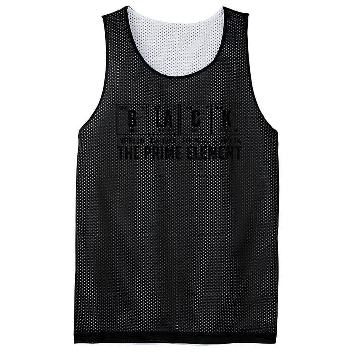 Black the Prime Element Proud Black History Month Melanin Mesh Reversible Basketball Jersey Tank