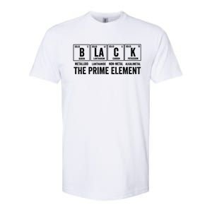 Black the Prime Element Proud Black History Month Melanin Softstyle CVC T-Shirt