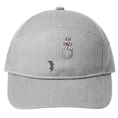 Boston Terrier Pocket 7-Panel Snapback Hat