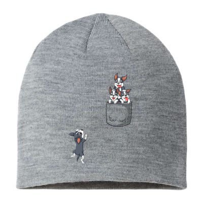 Boston Terrier Pocket Sustainable Beanie