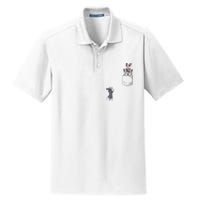 Boston Terrier Pocket Dry Zone Grid Polo