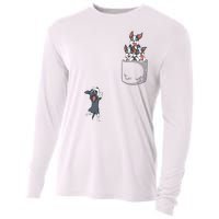 Boston Terrier Pocket Cooling Performance Long Sleeve Crew