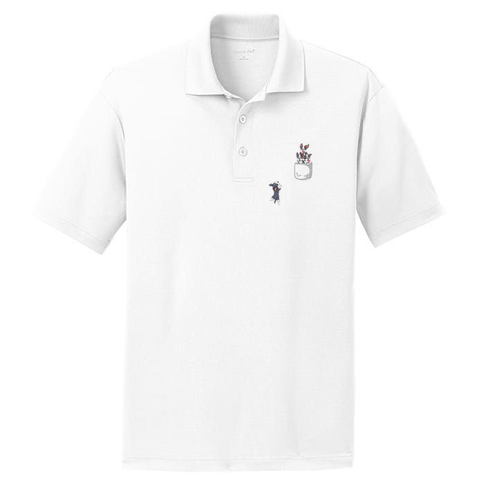 Boston Terrier Pocket PosiCharge RacerMesh Polo