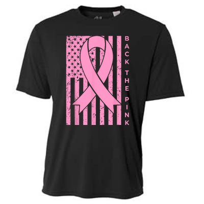 Back The Pink Breast Cancer Awareness Flag Women Men Cooling Performance Crew T-Shirt