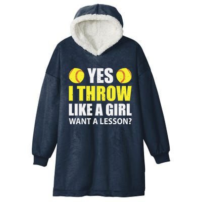 Baseball Throw Player Funny Ball Retro Vintage Coach Lover Funny Gift Hooded Wearable Blanket