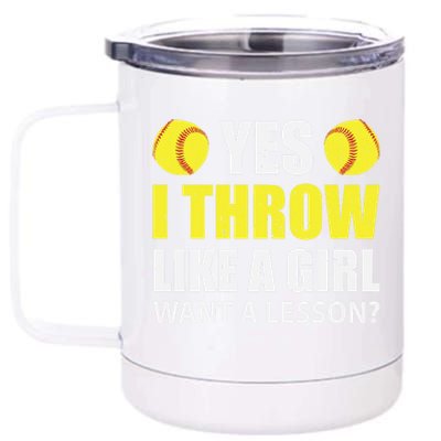 Baseball Throw Player Funny Ball Retro Vintage Coach Lover Funny Gift 12 oz Stainless Steel Tumbler Cup