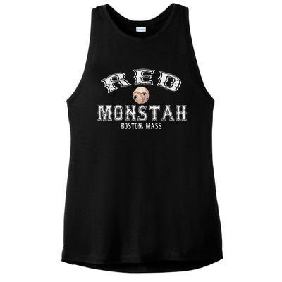 Boston Townie Pride Fans Red Monsta Vintage Fenway Ladies PosiCharge Tri-Blend Wicking Tank