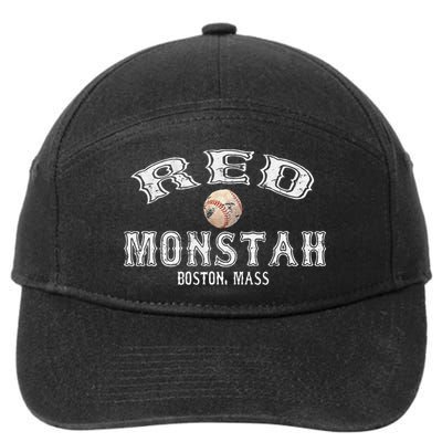 Boston Townie Pride Fans Red Monsta Vintage Fenway 7-Panel Snapback Hat