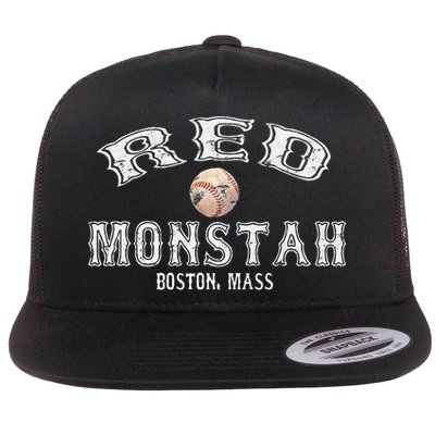 Boston Townie Pride Fans Red Monsta Vintage Fenway Flatbill Hat