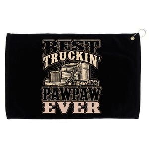 Best Truckin Pawpaw Ever Vinatge Trucker Fathers Day Gift Grommeted Golf Towel