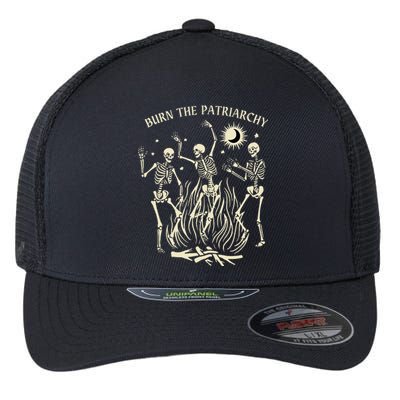 Burn The Patriarchy Funny Feminist Halloween Flexfit Unipanel Trucker Cap