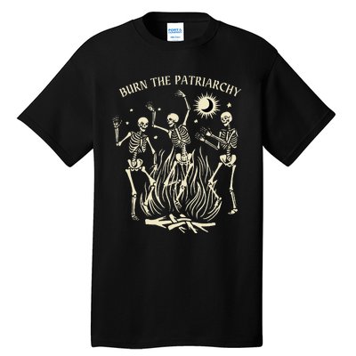 Burn The Patriarchy Funny Feminist Halloween Tall T-Shirt