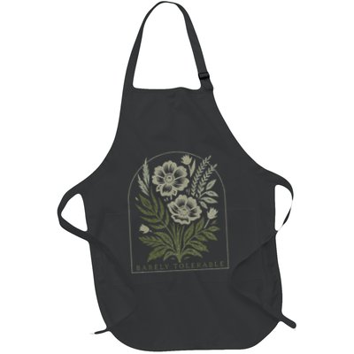 Barely Tolerable Pride And Prejudice Jane Austen Full-Length Apron With Pockets