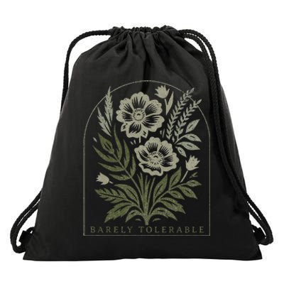 Barely Tolerable Pride And Prejudice Jane Austen Drawstring Bag