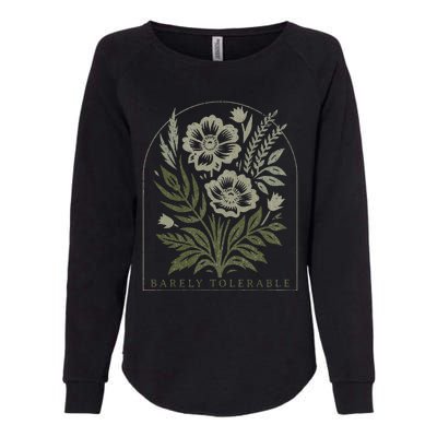 Barely Tolerable Pride And Prejudice Jane Austen Womens California Wash Sweatshirt