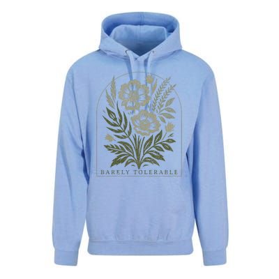 Barely Tolerable Pride And Prejudice Jane Austen Unisex Surf Hoodie