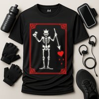 Blackbeard The Pirate Battle Flag Jolly Roger Military Army Cooling Performance Crew T-Shirt