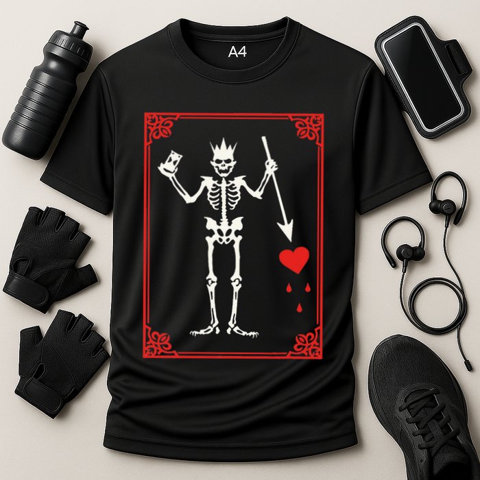 Blackbeard The Pirate Battle Flag Jolly Roger Military Army Cooling Performance Crew T-Shirt