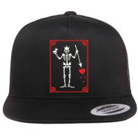 Blackbeard The Pirate Battle Flag Jolly Roger Military Army Flat Bill Trucker Hat