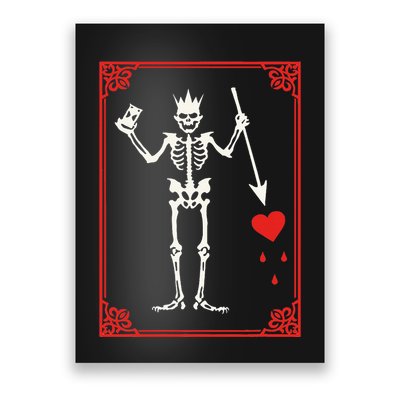 Blackbeard The Pirate Battle Flag Jolly Roger Military Army Poster