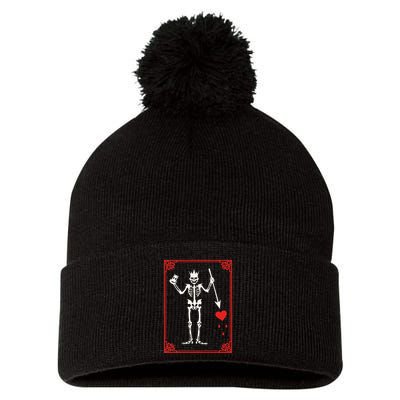 Blackbeard The Pirate Battle Flag Jolly Roger Military Army Pom Pom 12in Knit Beanie