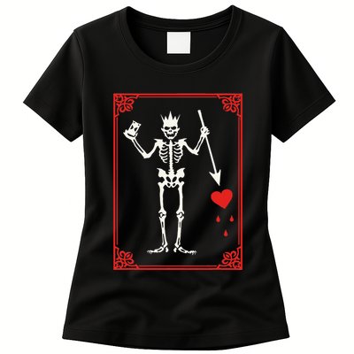 Blackbeard The Pirate Battle Flag Jolly Roger Military Army Womens T-Shirt