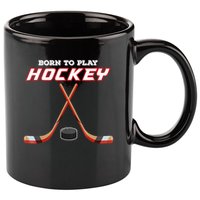 Born To Play Hockey 11oz C Handle Ceramic Mug