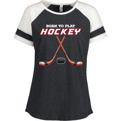 Born To Play Hockey Enza Ladies Jersey Colorblock Tee