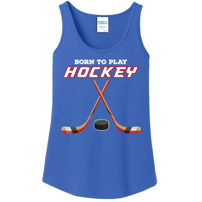 Born To Play Hockey Ladies Essential Tank