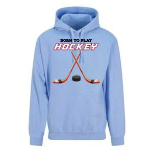 Born To Play Hockey Unisex Surf Hoodie