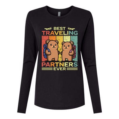 Best Traveling Partners Ever Travel Bear Traveling Couples Womens Cotton Relaxed Long Sleeve T-Shirt