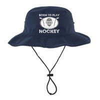 Born To Play Hockey - Funny Ice Hockey Player Gift Legacy Cool Fit Booney Bucket Hat