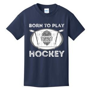 Born To Play Hockey - Funny Ice Hockey Player Gift Kids T-Shirt