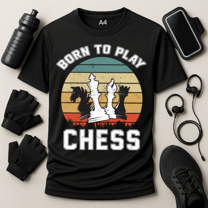 Born To Play Chess Cooling Performance Crew T-Shirt