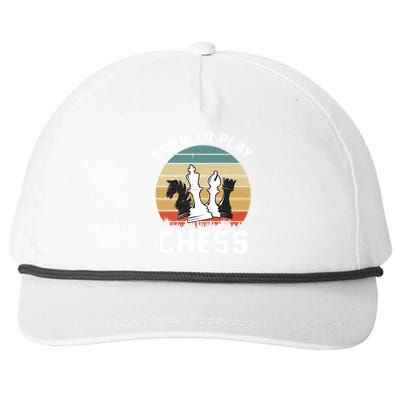 Born To Play Chess Snapback Five-Panel Rope Hat