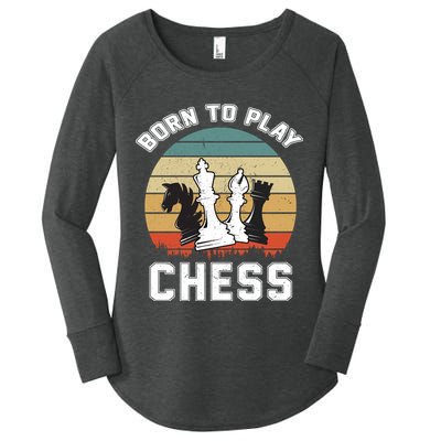 Born To Play Chess Women's Perfect Tri Tunic Long Sleeve Shirt