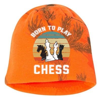 Born To Play Chess Kati - Camo Knit Beanie