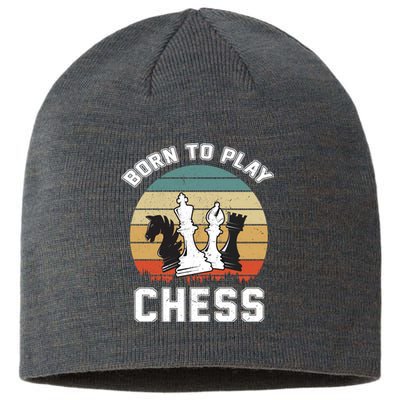 Born To Play Chess Sustainable Beanie