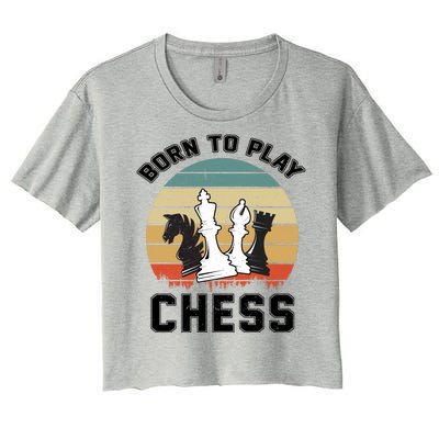 Born To Play Chess Women's Crop Top Tee