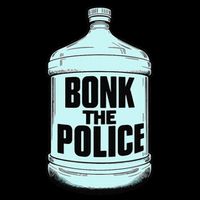 Bonk The Polic.E Funny Bonk Man Bonk The Pom Pom 12in Knit Beanie