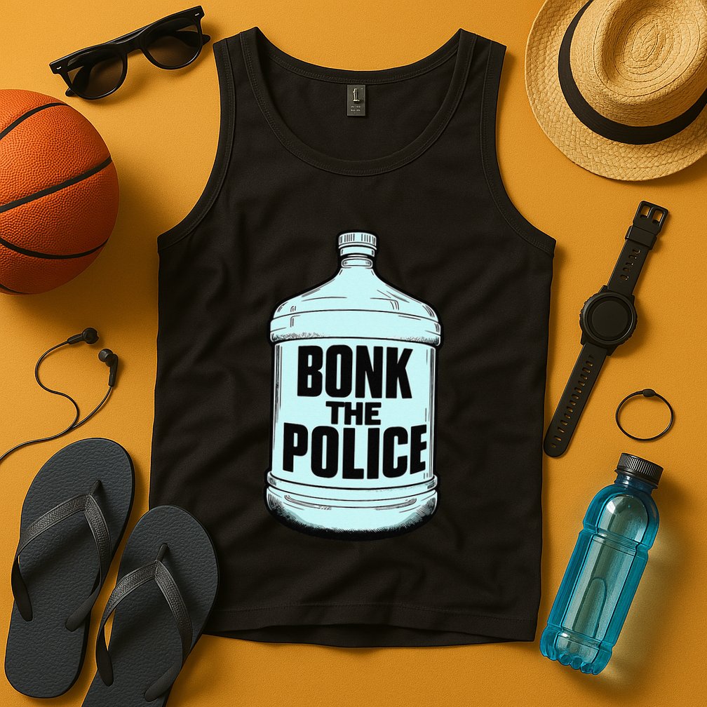 Bonk The Polic.E Funny Bonk Man Bonk The Tank Top