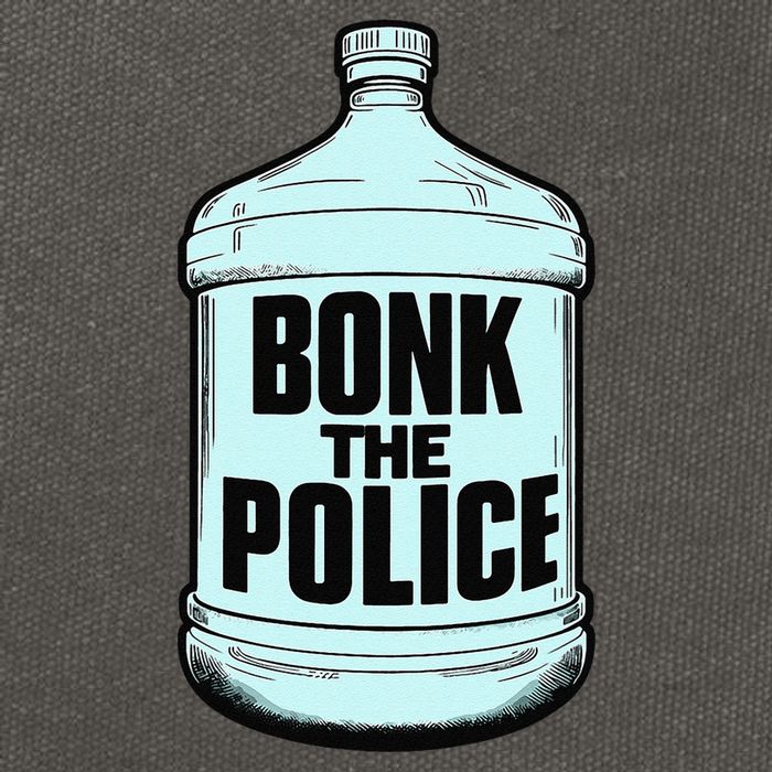 Bonk The Polic.E Funny Bonk Man Bonk The Cotton Canvas Backpack