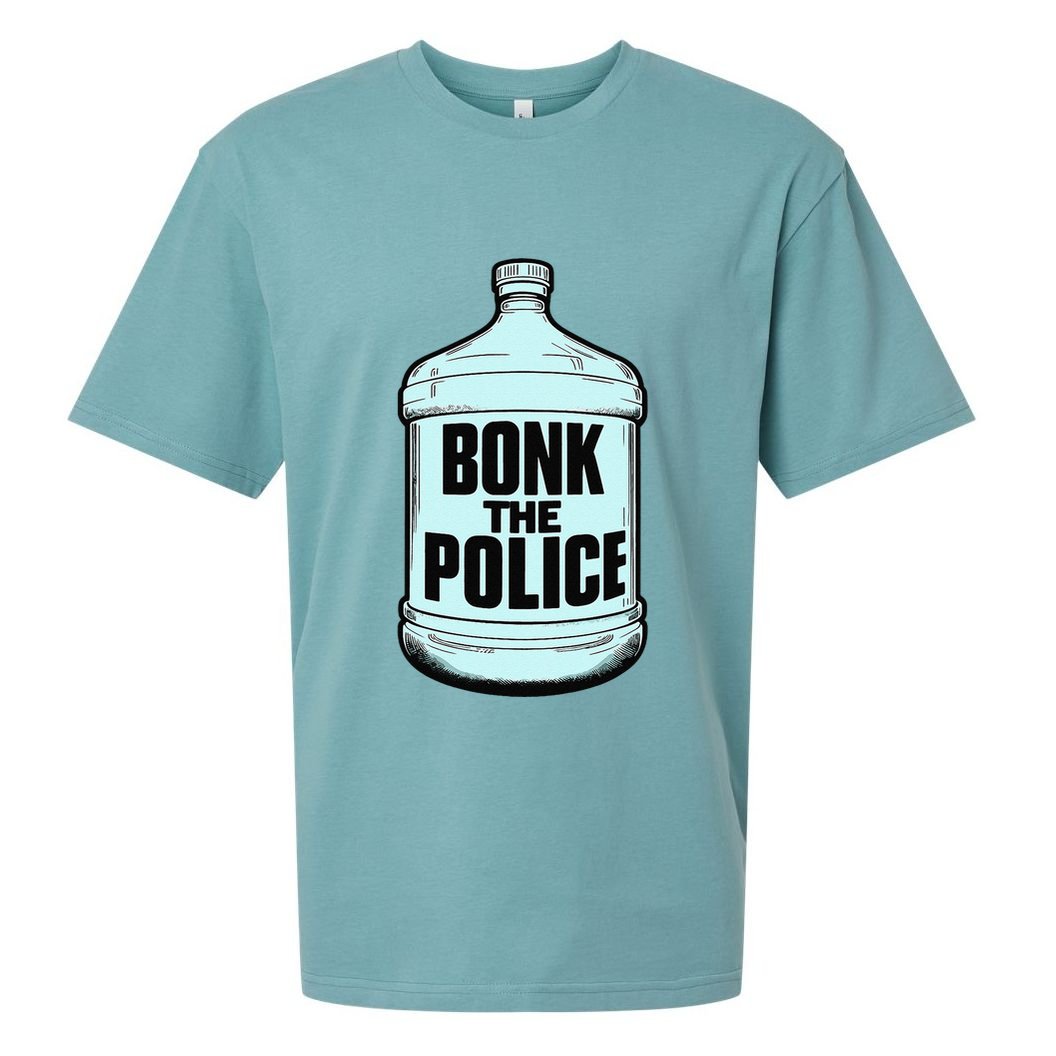 Bonk The Polic.E Funny Bonk Man Bonk The Sueded Cloud Jersey T-Shirt