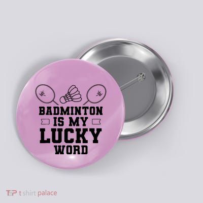 Badminton Team Player Button