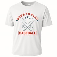 Born To Play Baseball Cooling Performance Crew T-Shirt
