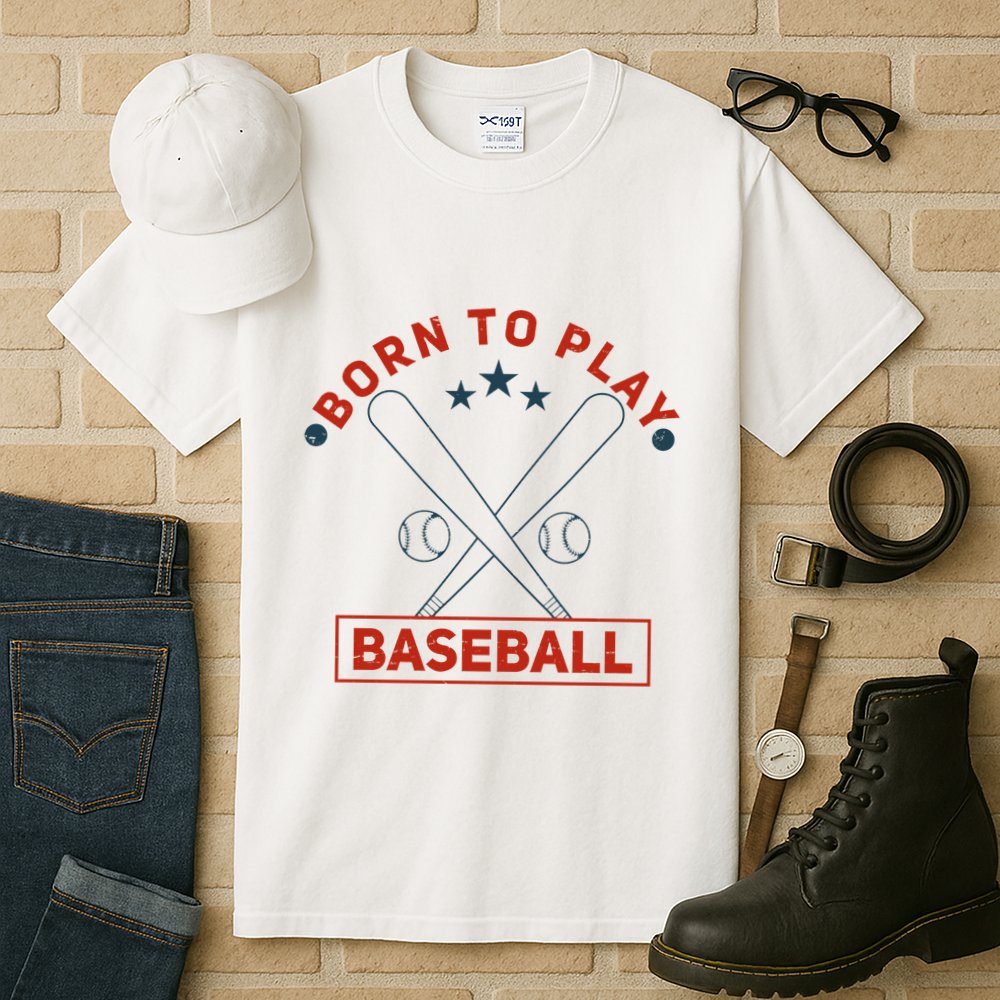 Born To Play Baseball Tall T-Shirt