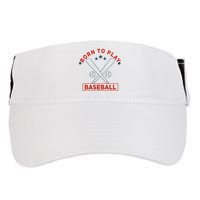 Born To Play Baseball Adult Drive Performance Visor