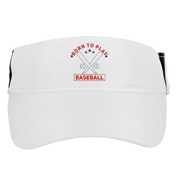 Born To Play Baseball Adult Drive Performance Visor