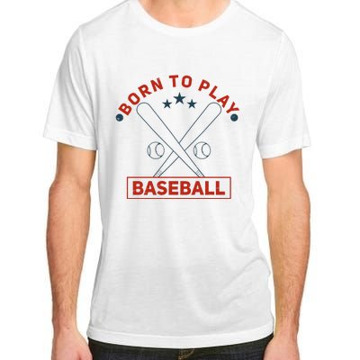 Born To Play Baseball Adult ChromaSoft Performance T-Shirt